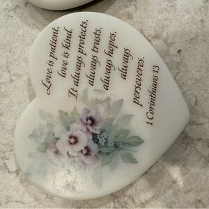 Heart shaped marble table top